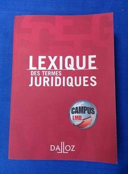 Lexique des termes juridiques -24ed