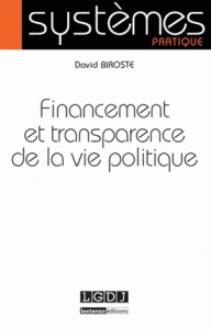 Financement transparence de la vie politique