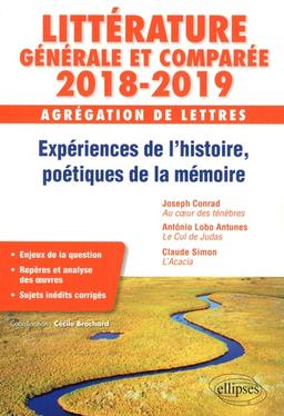 Expérience de l’histoire, poétiques de la mémoire : agrégation de lettres, Littérature générale comparée