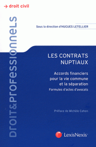 contrats nuptiaux Accords financiers pour la vie commune la séparation