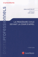 procédure civile devant la cour d’appel 3e édition