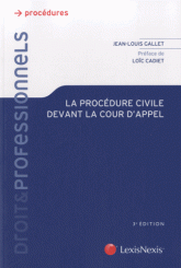 procédure civile devant la cour d’appel 3e édition