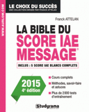 bible du score IAE message Admissions 4e édition revue augmentée