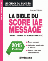 bible du score IAE message Admissions 4e édition revue augmentée