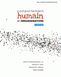 Comportement humain organisation 5e édition