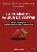 valeur Chaîne de l’offre Maîtrise des processus, stratégie, marketing, design communication