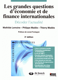 grandes questions d’économie de finance internationales Décoder l’actualité 3e édition