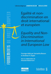 Egalité non-discrimination en droit européen bilingue français-anglais