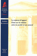 contrat d’apport Essai sur la relation entre la société son associé