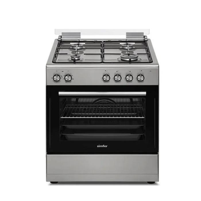 CUISINIERE SIMFER 60 INOX FOUR GAZ ELECT VENTILE
