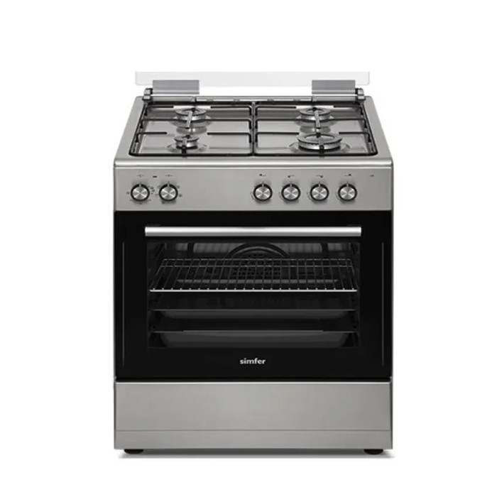 CUISINIERE SIMFER 60 INOX FOUR GAZ ELECT VENTILE