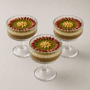 NEST Lot de 3 Coupes à Dessert en Verre Transparent