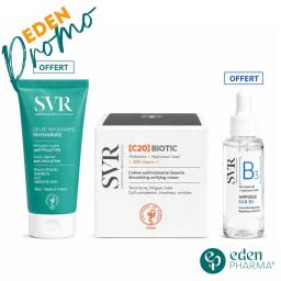 SVR Offre Biotic C20 Creme Regenerante Eclat + Gelee Physiopure 50 ml , Ampoule B3 10 ml