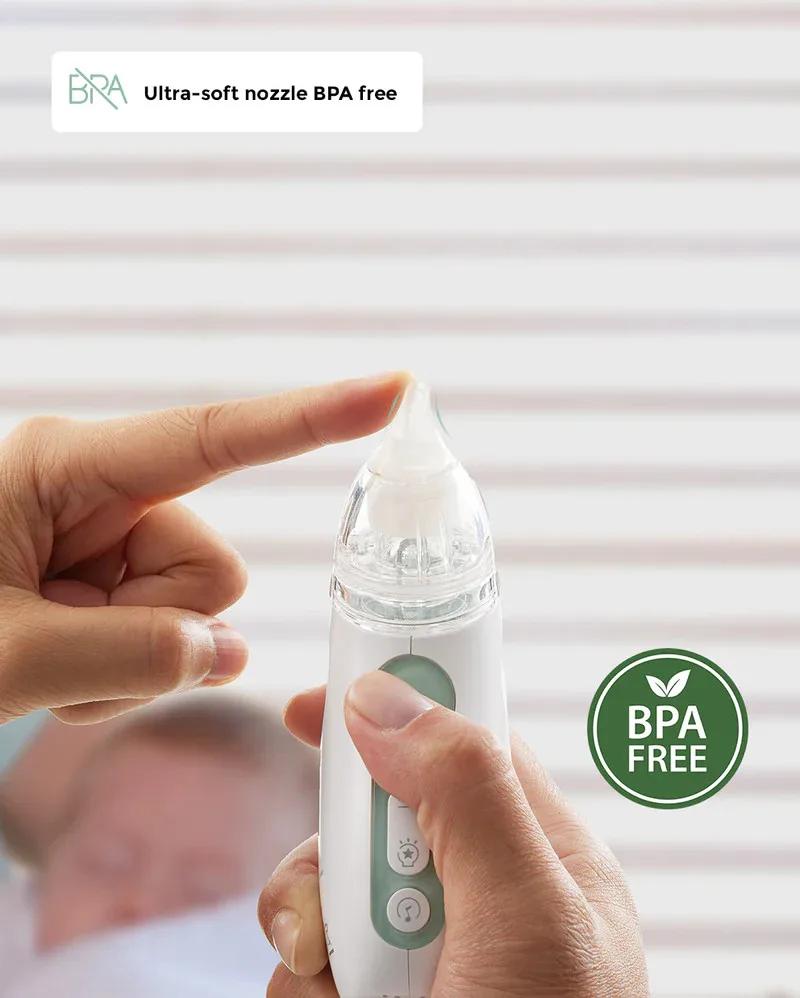 Momcozy Aspirateur Nasal Électrique pour Bébé Nettoyage Efficace Doux