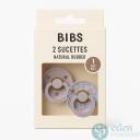 Bibs 2 Sucettes Natural Rubber 1 Age 0 m+