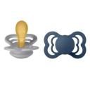 Bibs 02 Sucette Couture Pacifier S Cloud Steel Size 1