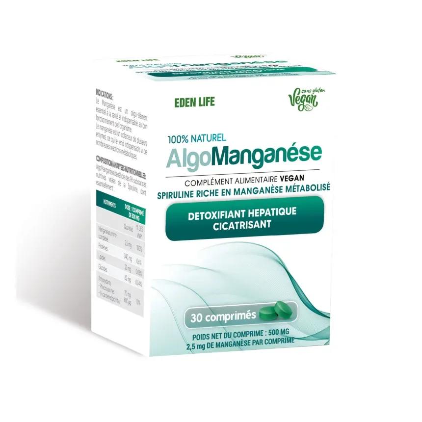 Eden Life Life Algo Manganése 30 Comprimés