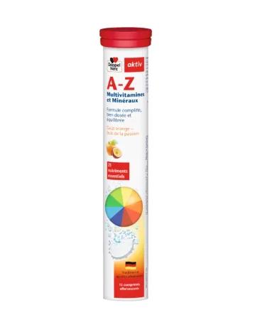 Doppelhertz A-Z Multivitamines Mineraux 15 Comprimes Effervescents