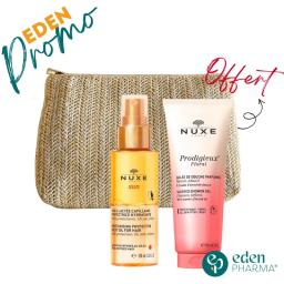 Nuxe Trousse Sun Huile Lactée Capillaire + Gelee Florale de Douche 100ml