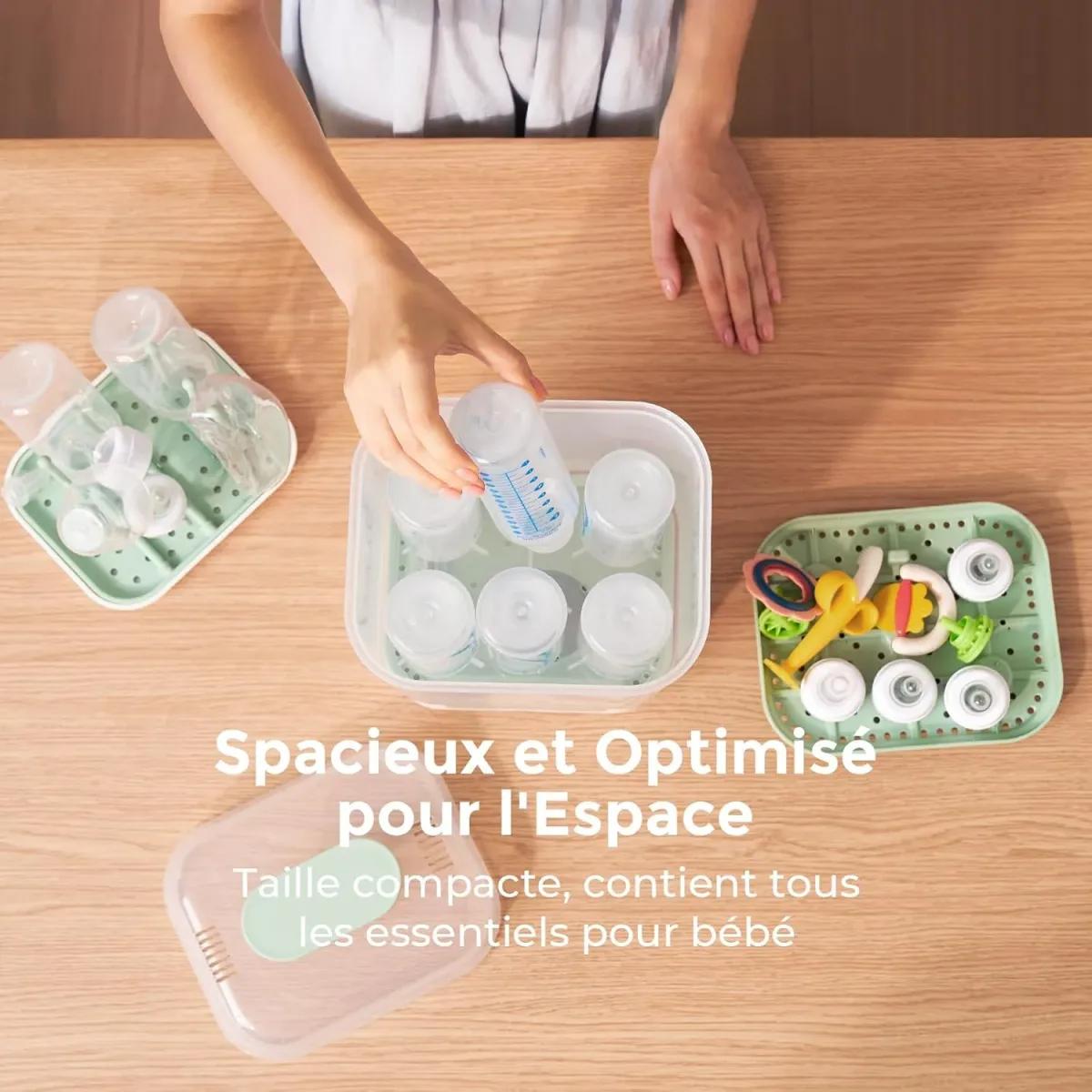 Momcozy Stérilisateur & Sèche-Biberons 4-En-1