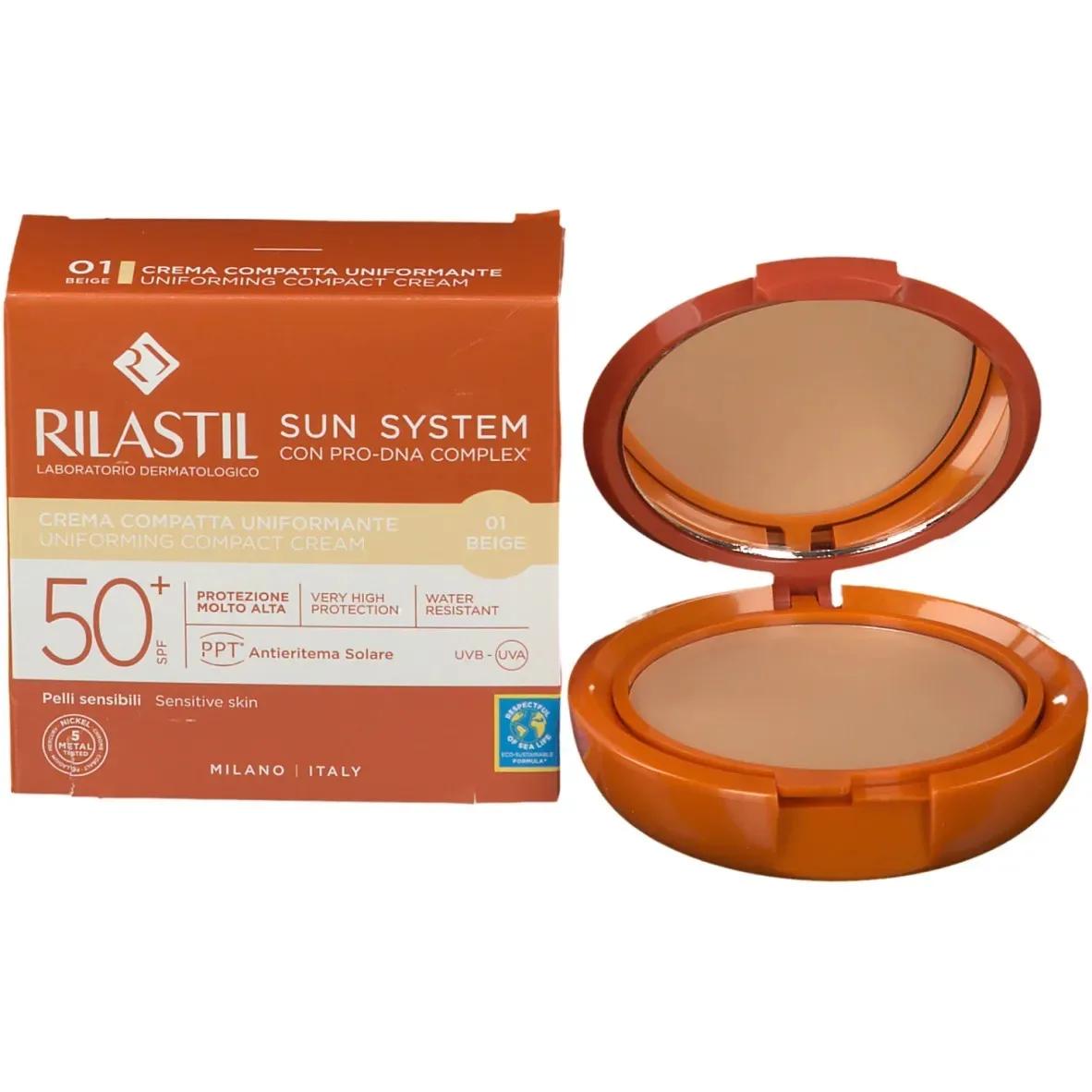 Rilastil Sun System Correcteur de Teint Compact Solaire Teinté Beige SPF50 10