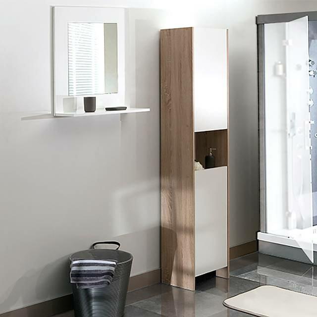 Colonne salle de bain Moderne 2 portes