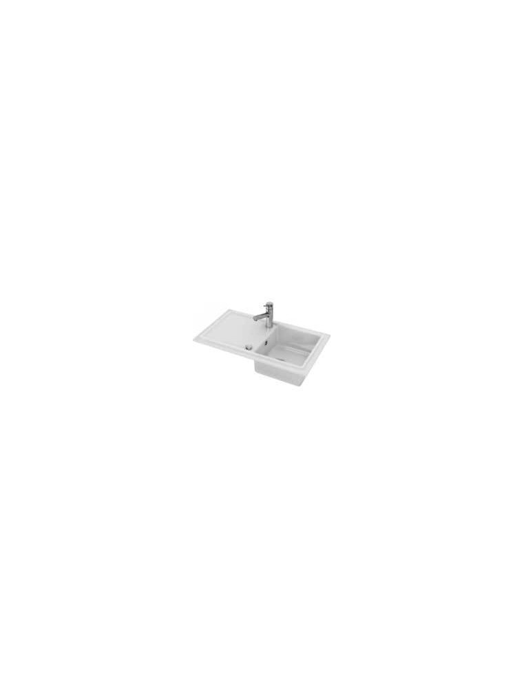 EVIER ENCASTRE 86x50 BL.R:1386