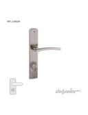 LALE POIGNEE SUR PLAQUE SATINE CHROME WC