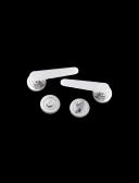 KAIRA 2 CHROME POIGNEE SUR ROSACE WC
