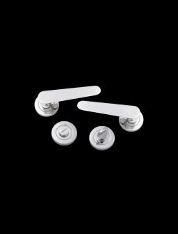 KAIRA 2 CHROME POIGNEE SUR ROSACE WC