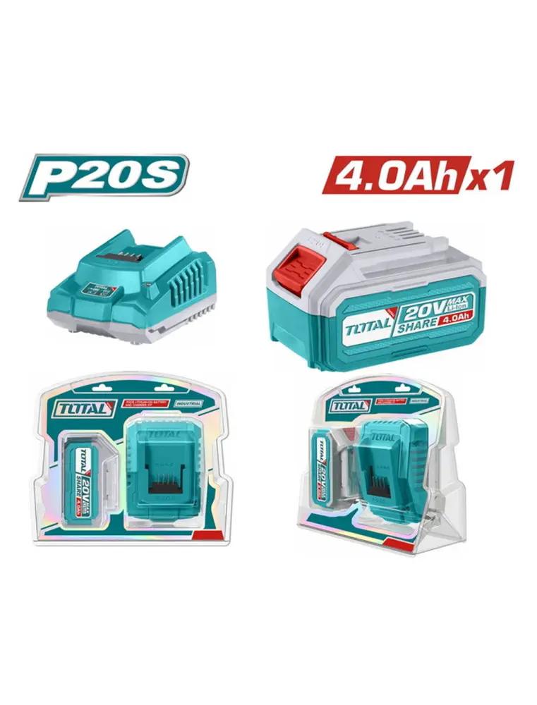 TOTAL Chargeur T20V 4AH TFBCPK1214