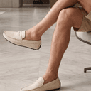 Mocassins Cuir Cassé