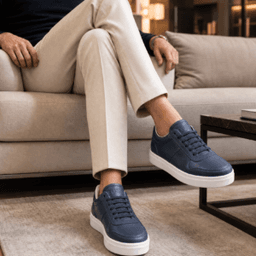 sport en Cuir Marine