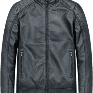 Blouson simili cuir Foncé ref 005-049