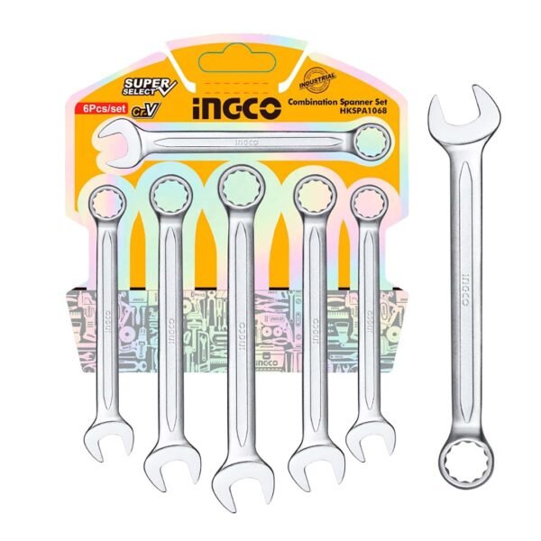 Clés mixte HKSPA1068 6pcs 8-17mm INGCO