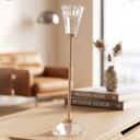 Bougie en verre Métal Doré 27 cm