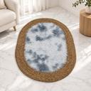 Ovale Tapis Tressé 100x70 cm
