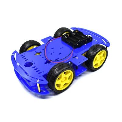 Chassis Robot 4WD Acrylique + 4 Moteurs DC Hobbystart