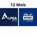 IPTV 12 mois + Diwan Sport + Taalimiya TV 12 mois