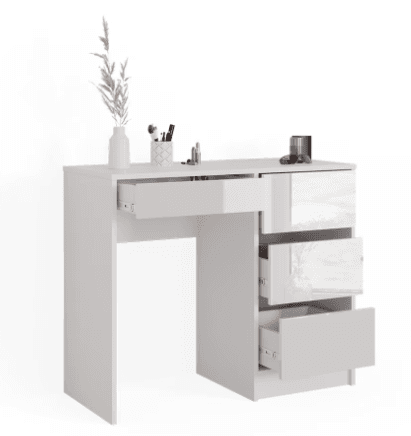 Coiffeuse sans miroir