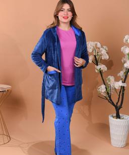 Pyjama 3 Pièces Polaire & Coton & Violete