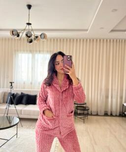 Pyjama Chemise Polaire Bonbon