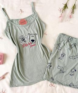 Pyjama Short Coton Doux « The Paw »