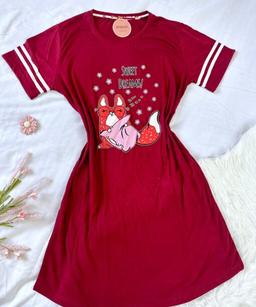 Pyjama Robe Demi Manches Coton
