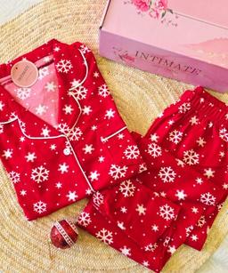 Pyjama Chemise Velours Imprimé en