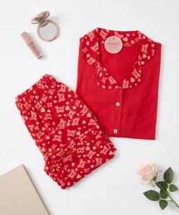 Pyjama Chemise Coton Imprimé Papillons