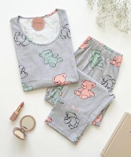 Pyjama Coton Imprimé Nounours