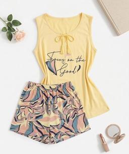 Focus Pyjama Short Coton « On The Good »
