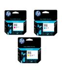 HP Cartouche Jet d’encre 711 Couleur