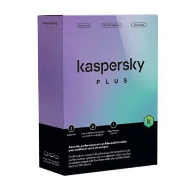 ANTIVIRUS KASPERSKY PLUS 3 POSTES EQUIVALENT TOTAL 1AN